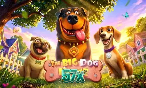 Interface do jogo The Big Dog House em um smartphone moderno